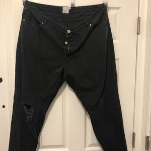 ON SALE SHORT TIME! Asos curve washed black jeans
